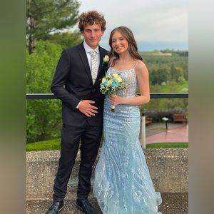 Sherri Hill 54275 Prom Dress Light Blue